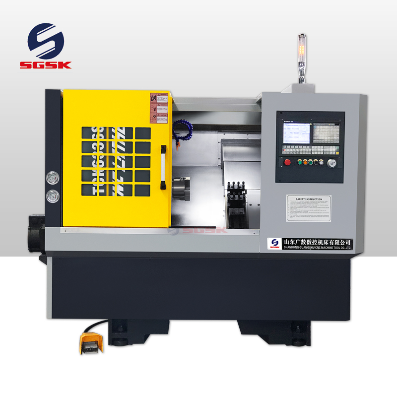 What do you need to pay attention to when operating an oblique lathe bed?