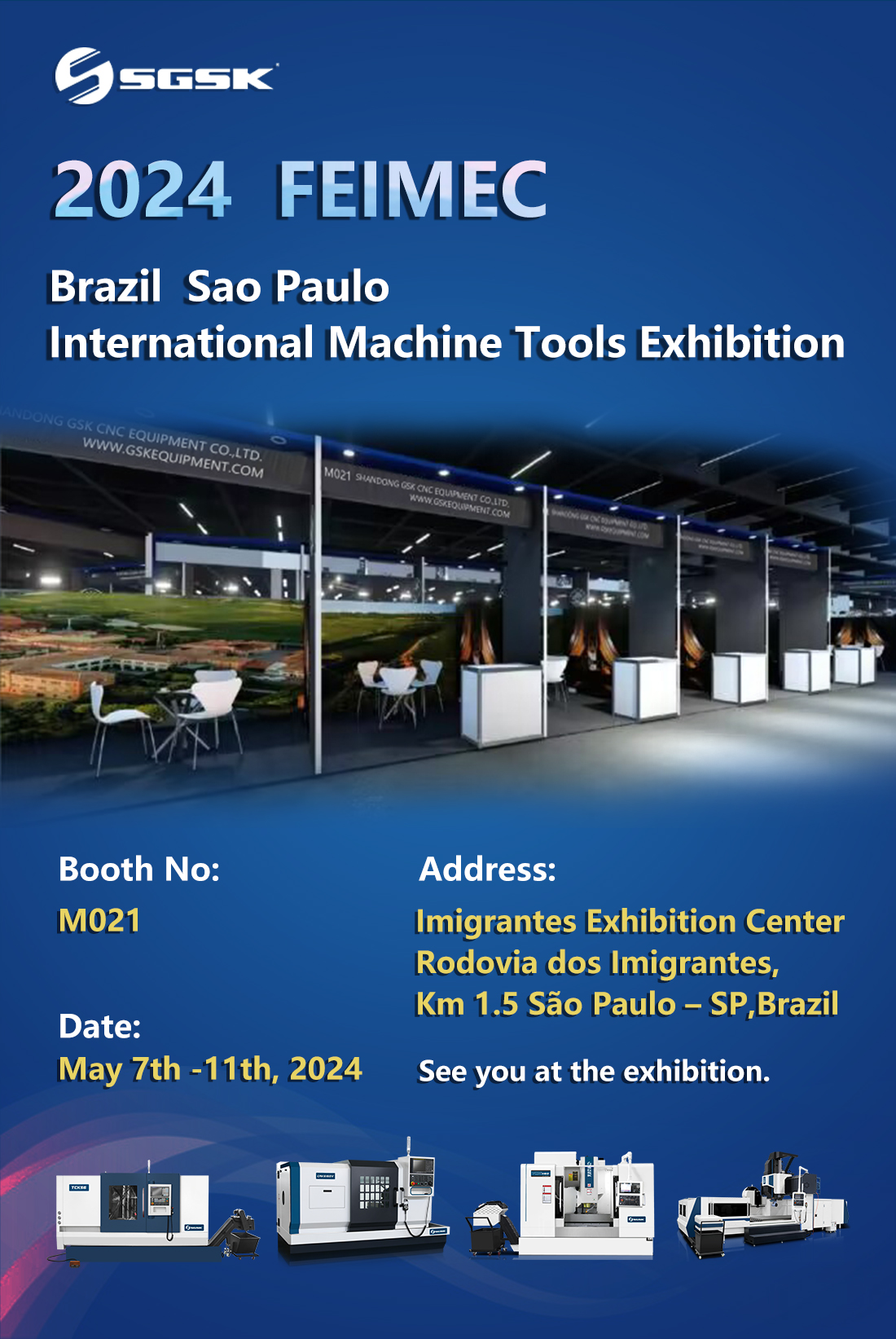 Welcome to 2024 FEIMEC Brazil Sao Paulo International Machine Tools Exhibition