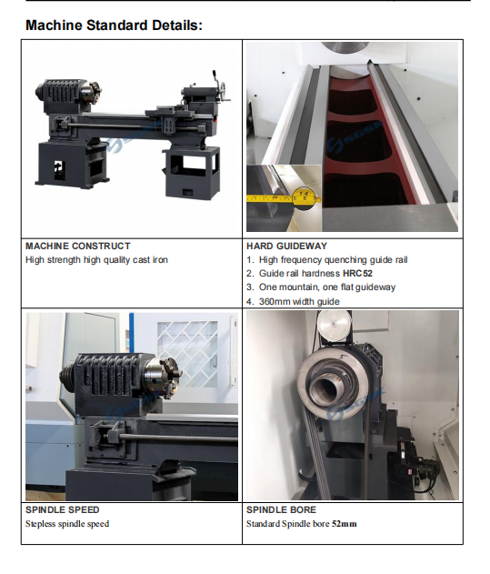 Automatic Feed Lathe CNC Machine 2 Axis CK6150 CNC Lathe Machines Manufactur