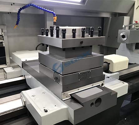 QKD1335 CNC Pipe Thread Lathe Machine electric integrated chuck