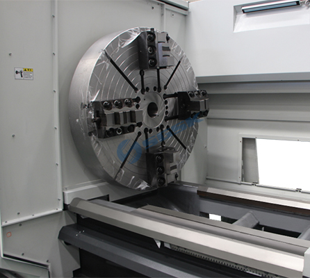 CK61180G CK61200G Heavy Duty CNC Lathe Machine double bed ribs